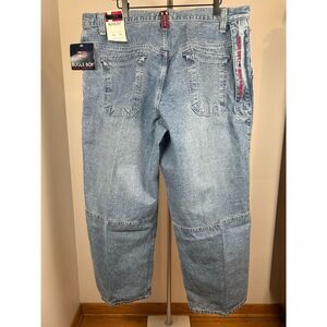 Vintage Y2K Bugle Boy Wide Leg Skater Baggy JeansMens 42x32 Deadstock